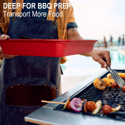 Czlizdyt bamboo grilling trays black serving mode for easy post-cook plating