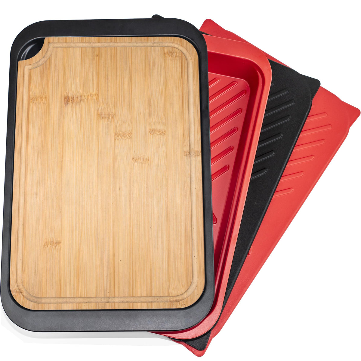 Czlizdyt bamboo grilling trays red marinating surface for organized prep