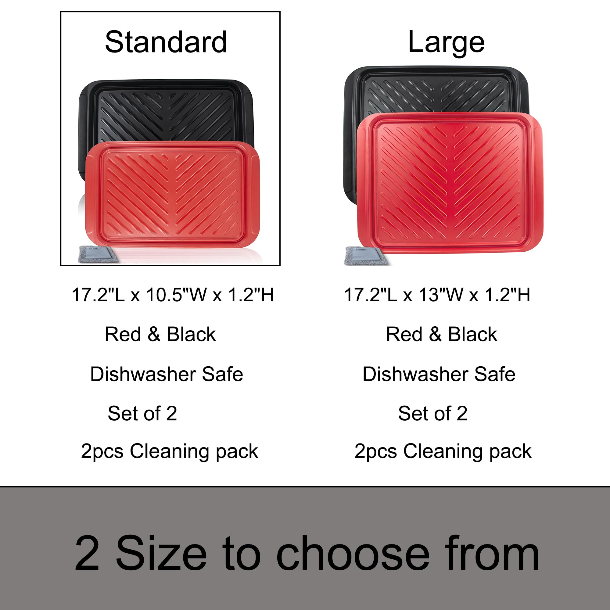 Czlizdyt cleaning clothes included with the trays