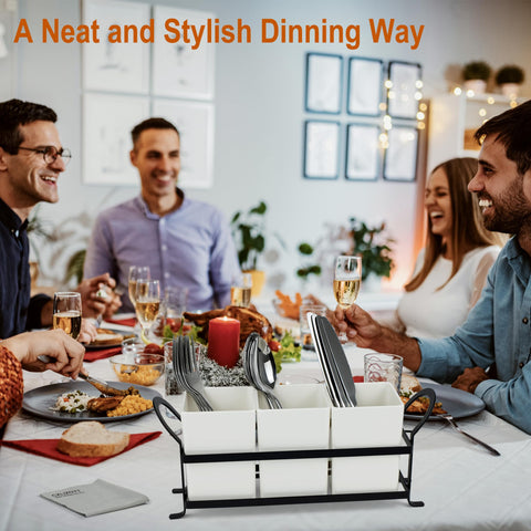 Czlizdyt white melamine holder resembles ceramic and fits countertop decor