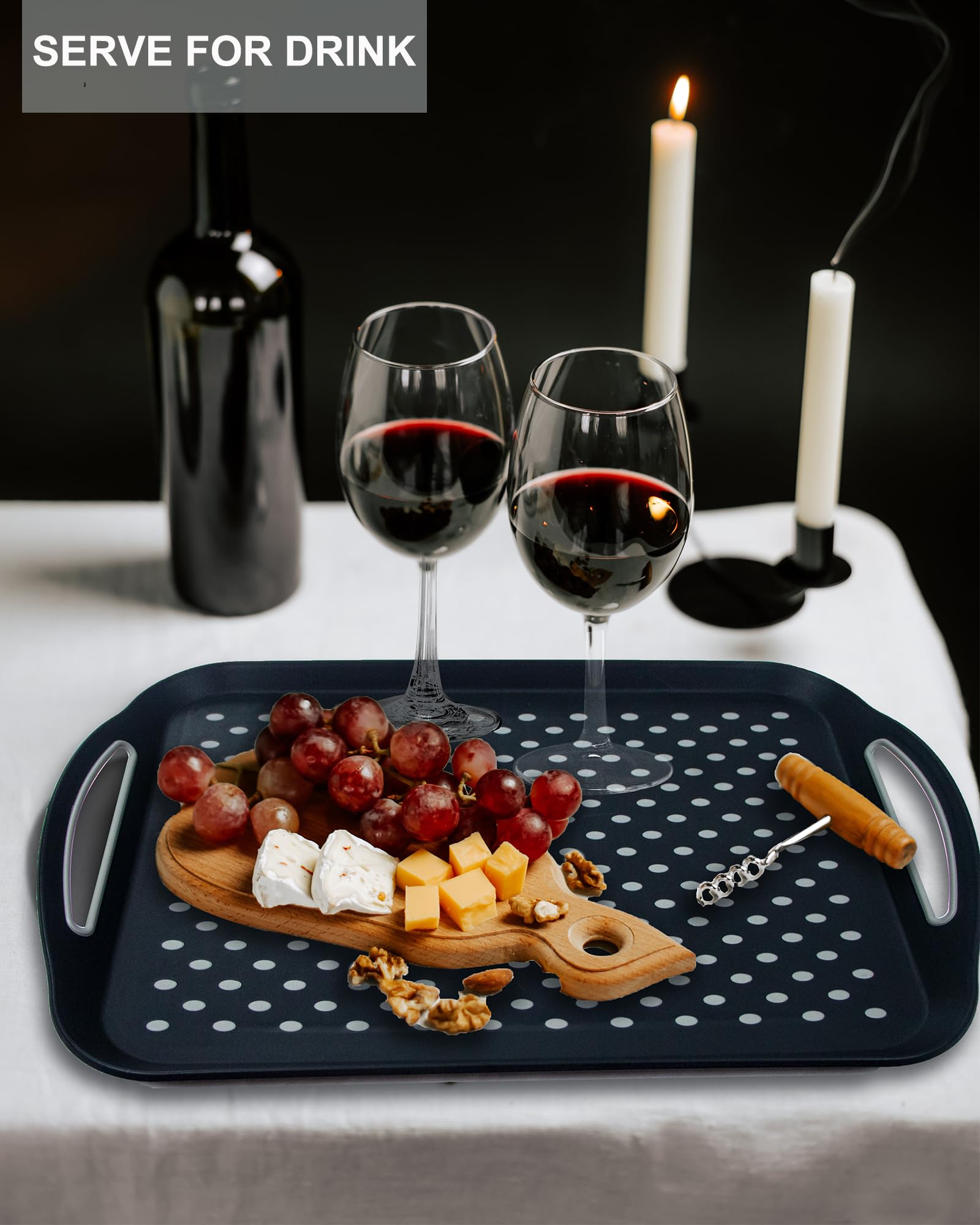 Czlizdyt sturdy plastic tray resists staining and wipes clean easily