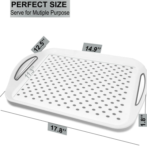 Czlizdyt tray bottom with grippy zigzag pattern stays steady on surfaces