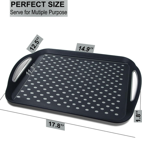 Czlizdyt tray with silicone grippy dots prevents sliding on tables