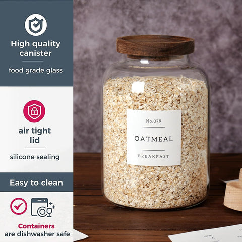 CZSZYGHBAO 2000 ml capacity fits a range of pantry staples.