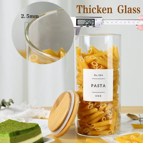 CZSZYGHBAO medium glass jar for snacks and sweets on the shelf.