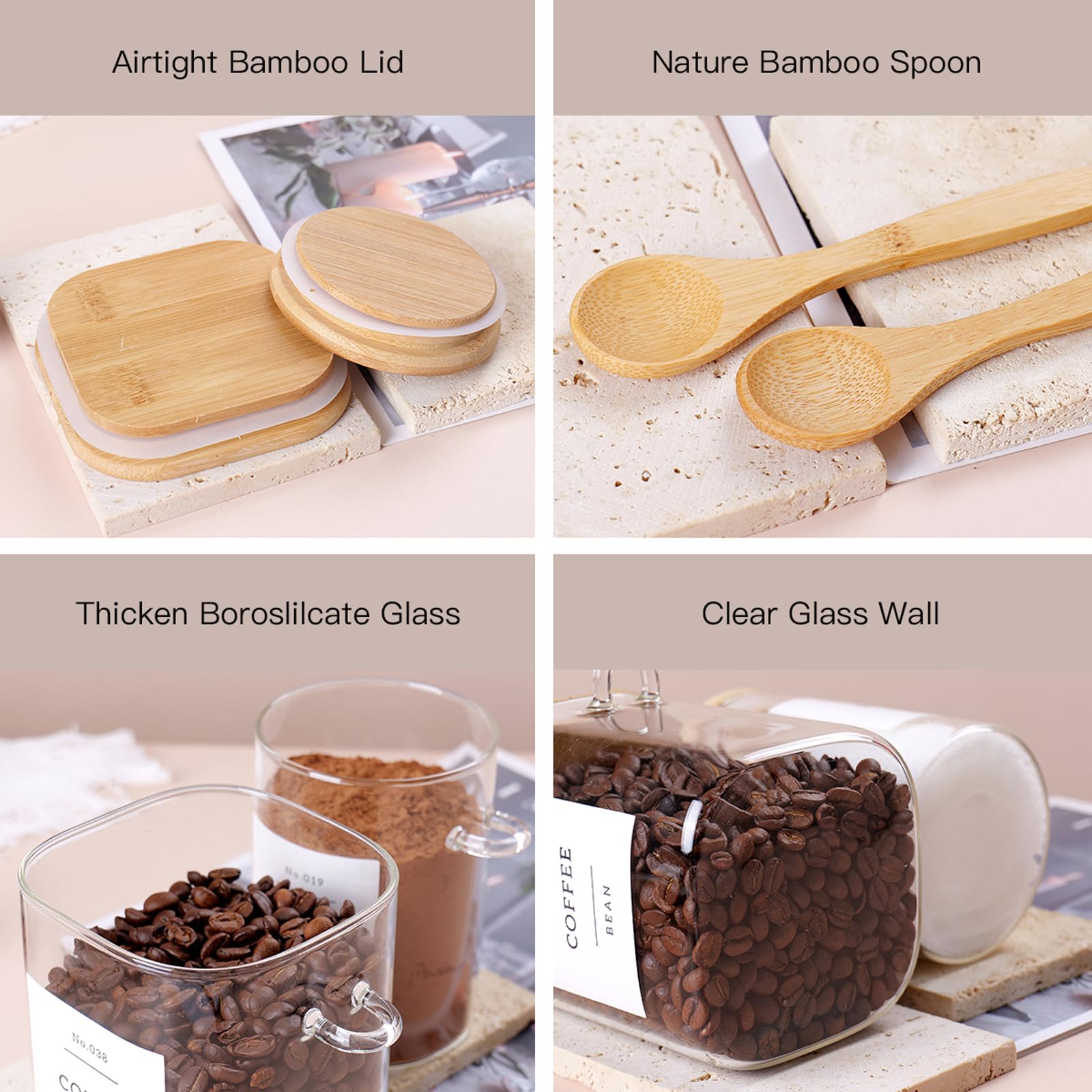 CZSZYGHBAO pantry organization idea with glass jars on display