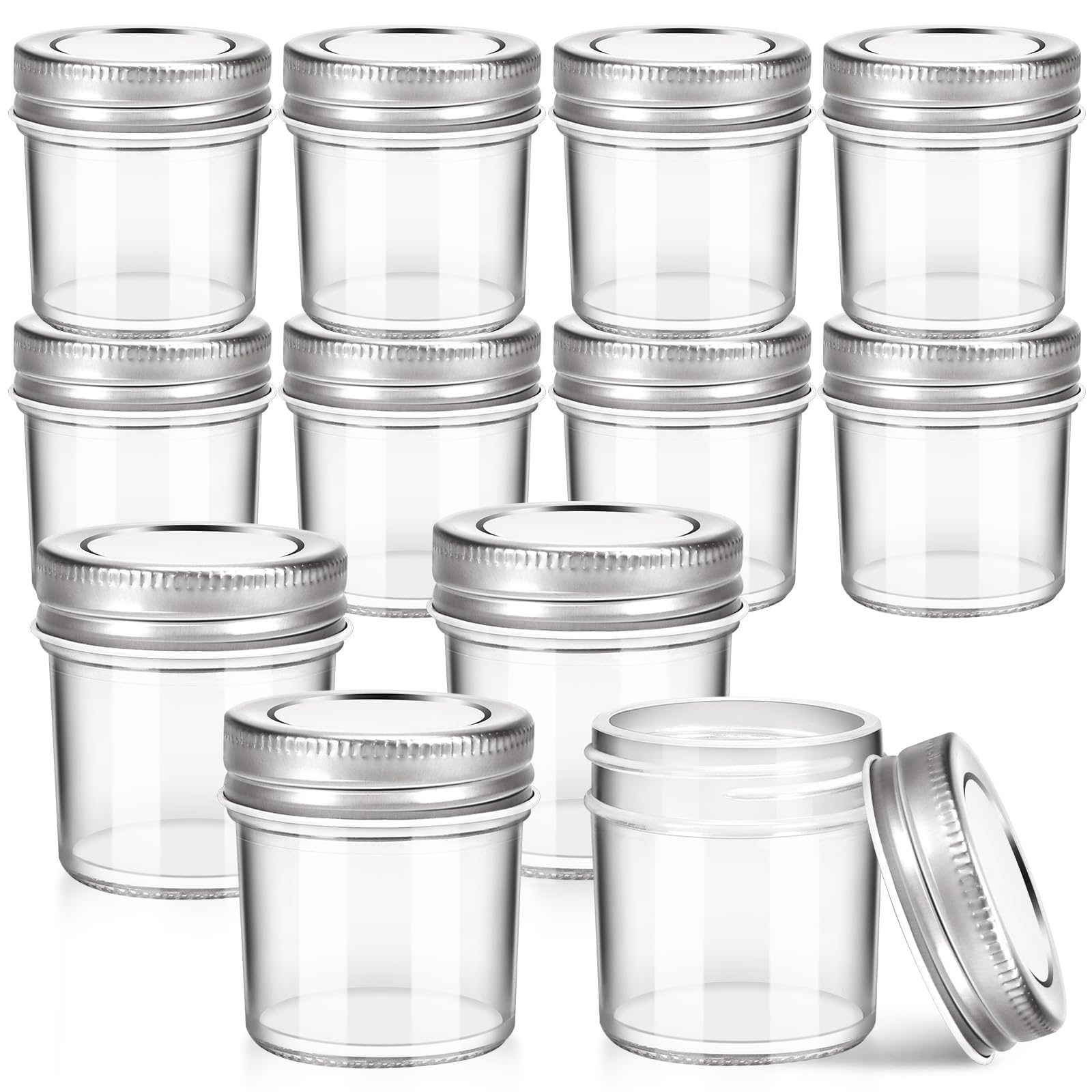 CZWESTC 2 oz mini mason jar set of twelve for organized storage and transport
