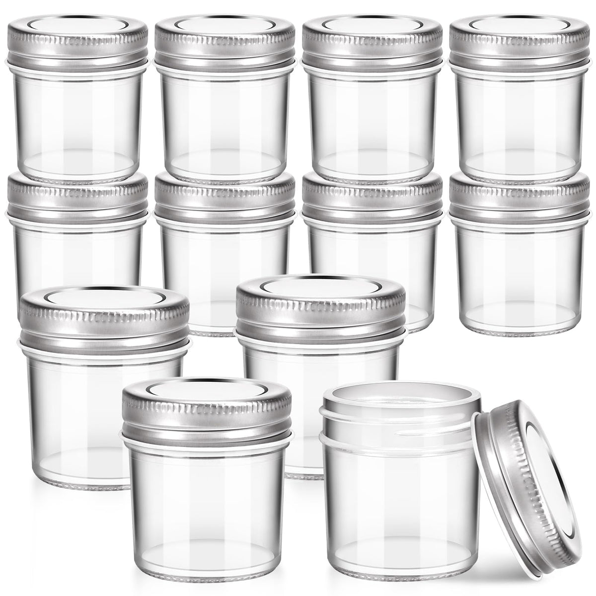 CZWESTC 2 oz mini mason jar set of twelve for organized storage and transport