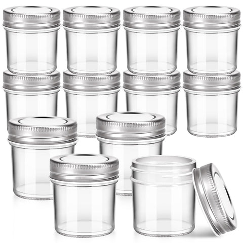 CZWESTC 2 oz mini mason jar set of twelve for organized storage and transport