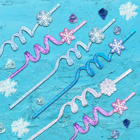 CZWXOXO gold glitter powder detail adds luxe sparkle to straws
