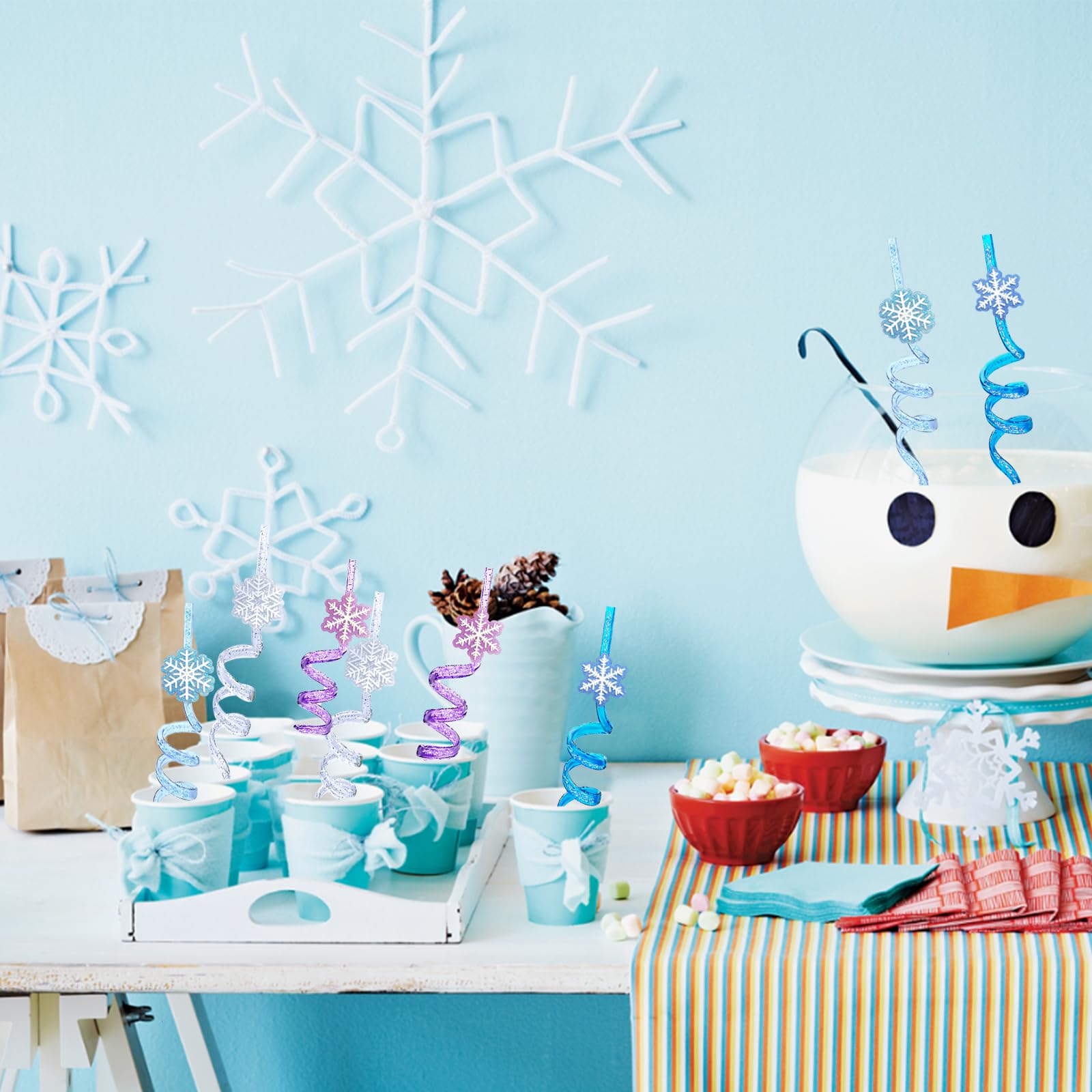 CZWXOXO silicone snowflake patch provides safe decorative detail