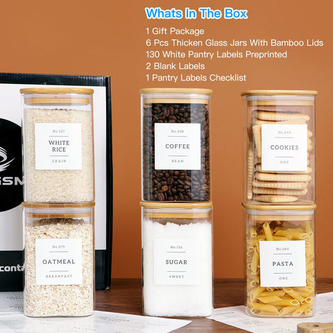 CZZGSM bamboo lids seal jars tightly to keep contents fresh.
