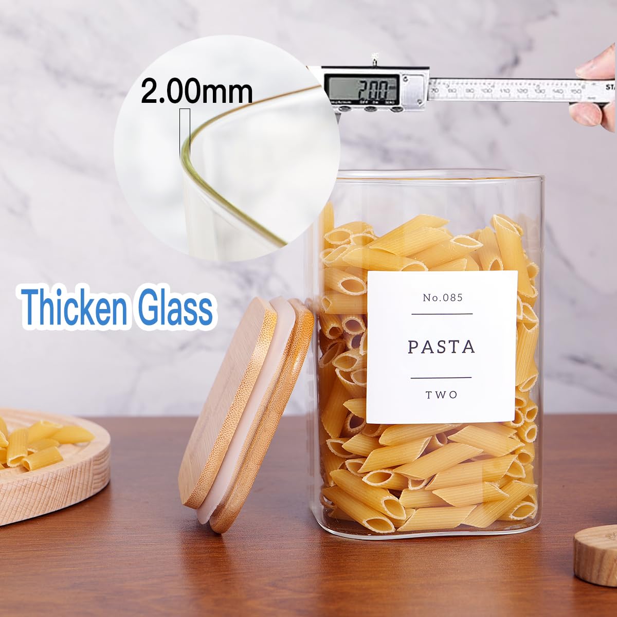 CZZGSM borosilicate glass jars are dishwasher safe for simple cleaning.