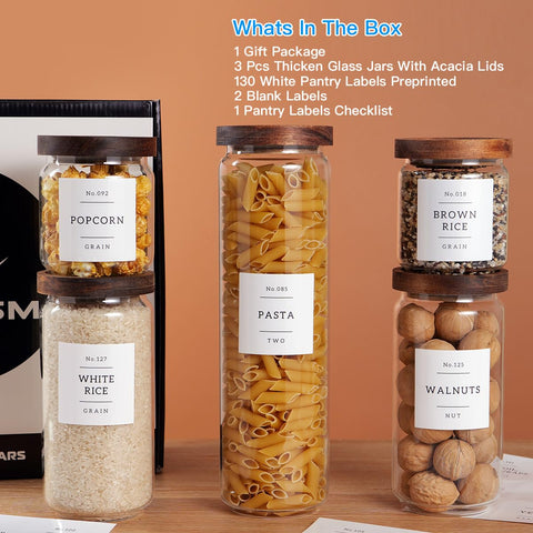 CZZGSM 132 kitchen pantry labels for clear identification and tidy shelves.