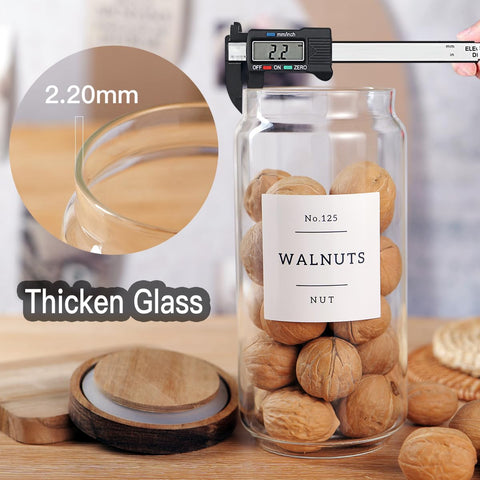 CZZGSM multipurpose glass jars suitable for tea, sugar, spices, and more.