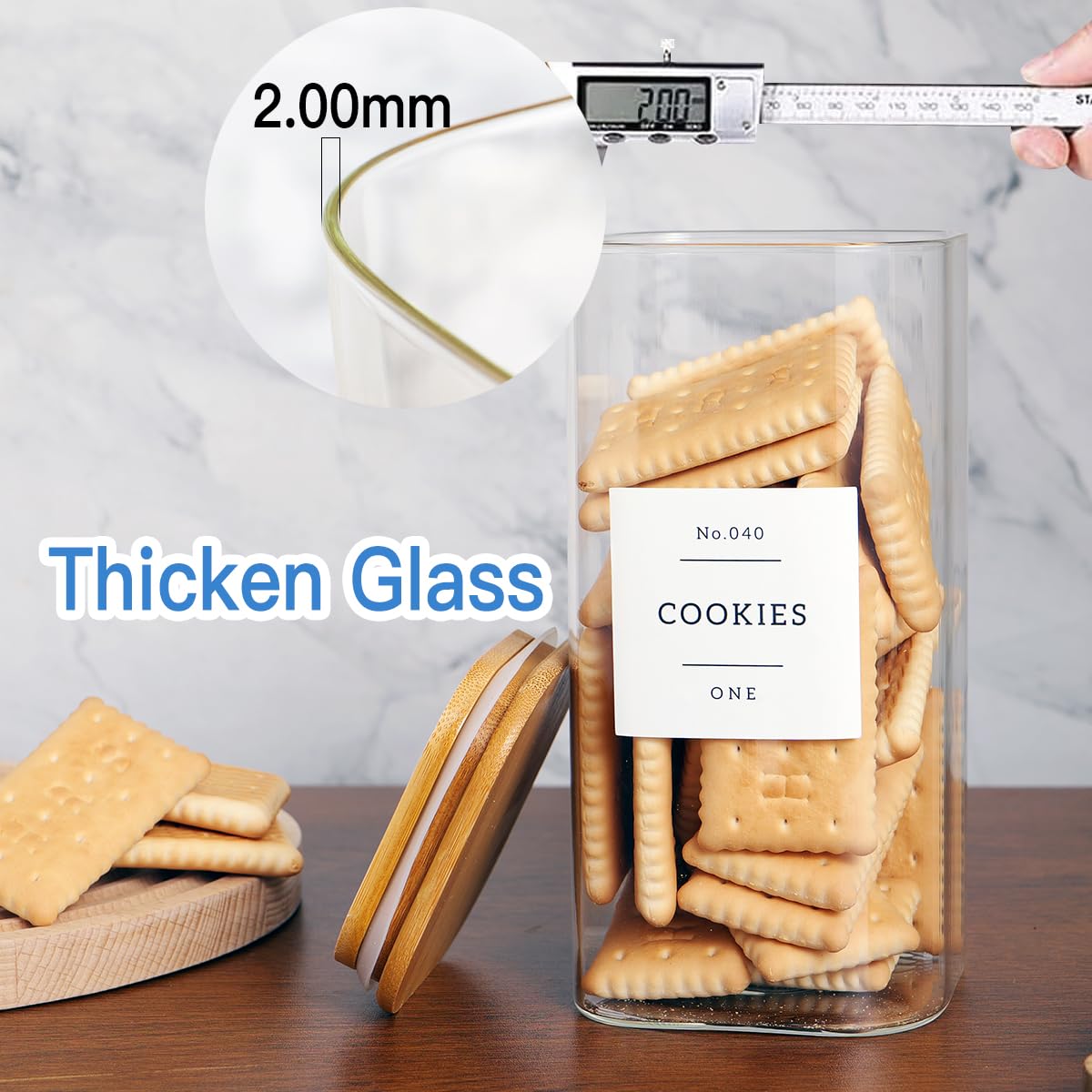 CZZGSM multiuse jars ideal for spices, tea, flour, or sugar.