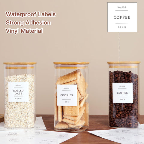CZZGSM 132-pack pantry labels for labeling jars and containers.