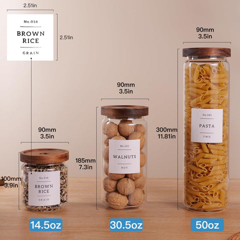CZZGSM wide-mouth wood lids with silicone seal for secure airtight storage.