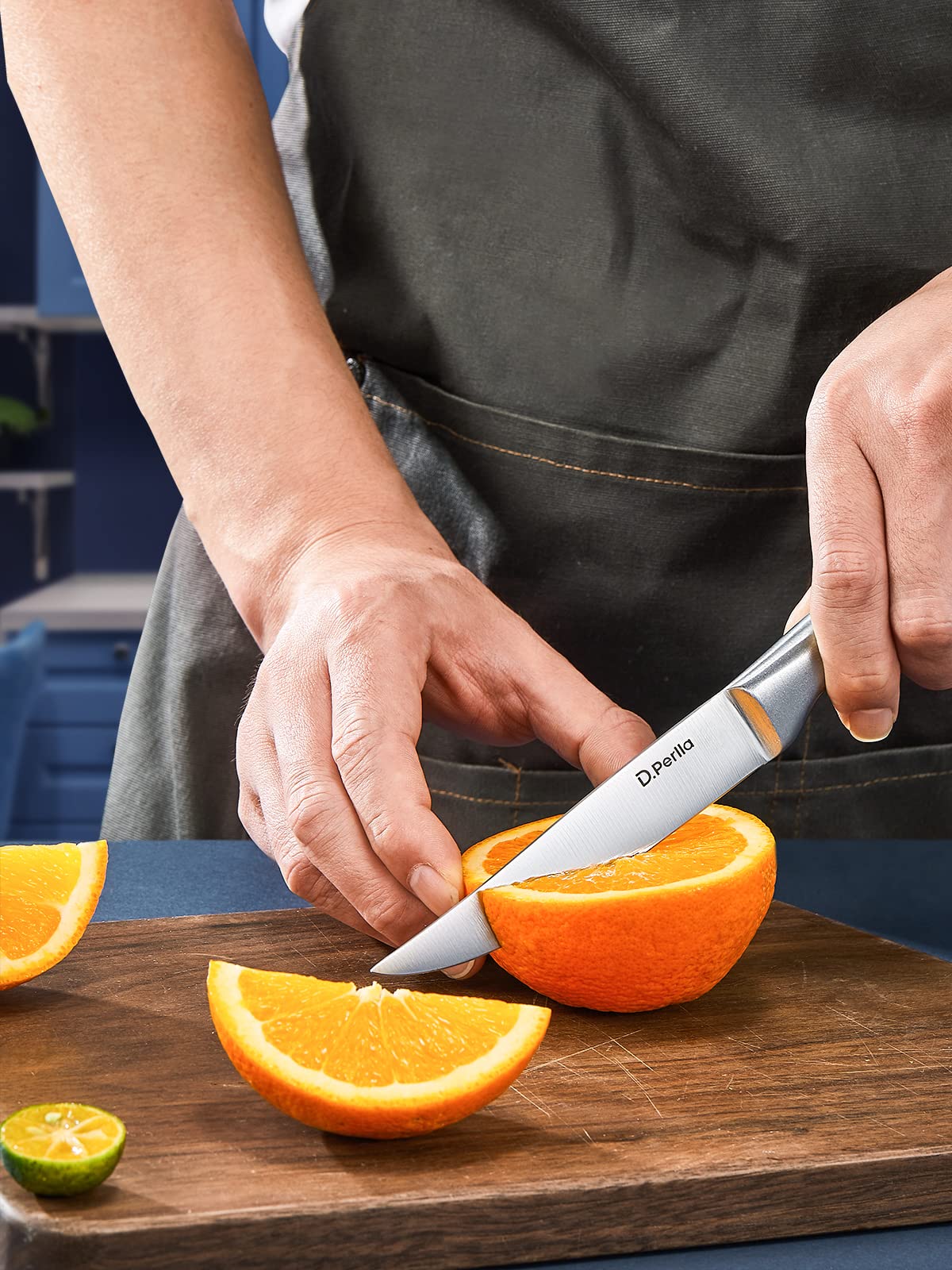 D.Perlla dining-in-action image showing precise slicing.