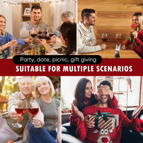 D&Slifei portable wine aerator ideal for dinners and travel.