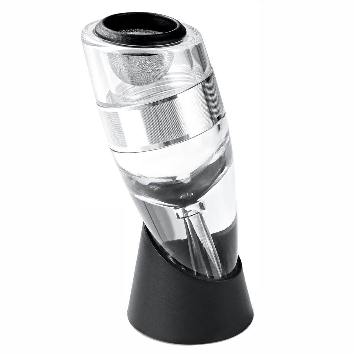 D&Slifei wine aerator pourer in action enhances aroma as you pour.