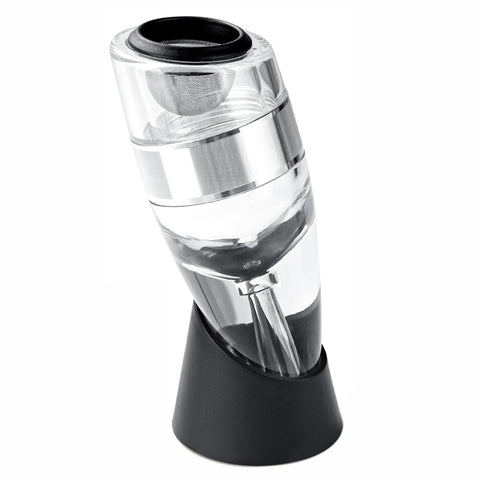 D&Slifei wine aerator pourer in action enhances aroma as you pour.