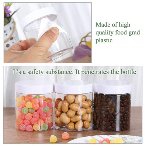 Dabacc transparent jars help you see contents at a glance.