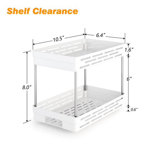 DABIGE spice jar organization close-up with two-tier racks