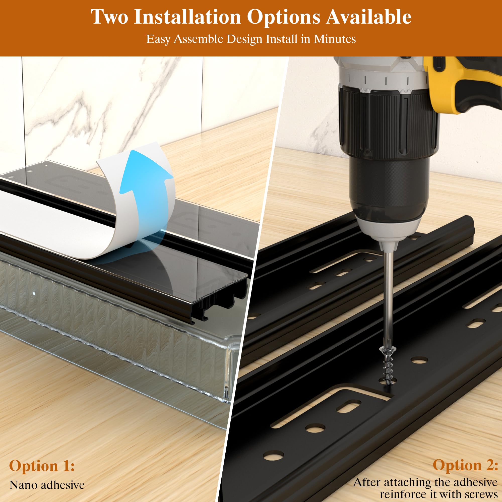 DABIGE two-tier spice rack extended view for extra storage