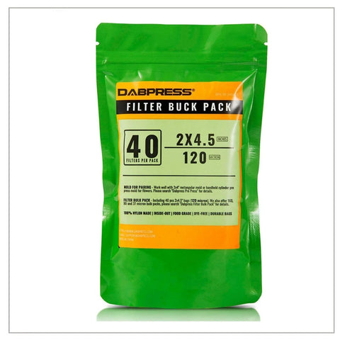 DABPRESS 40-pack tea filter bags in nylon mesh for easy whole-leaf brewing.