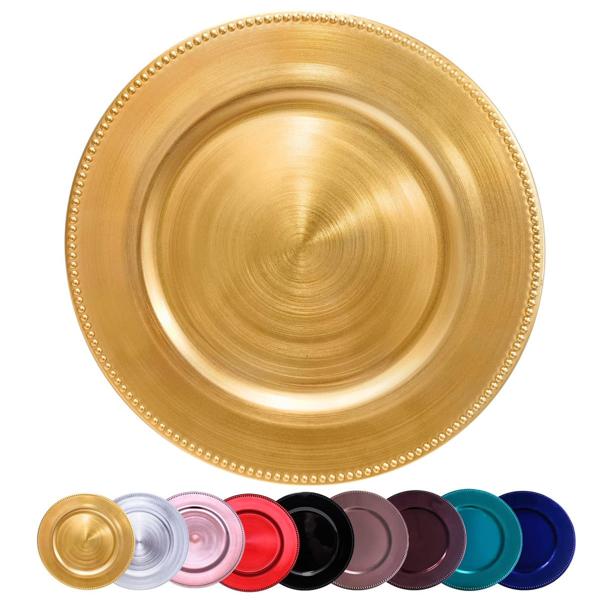 DaCakeWS gold coral reef charger plate protects your table and enhances decor