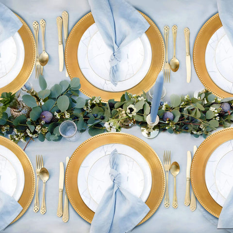 DaCakeWS detailed coral reef pattern enhances formal table layout