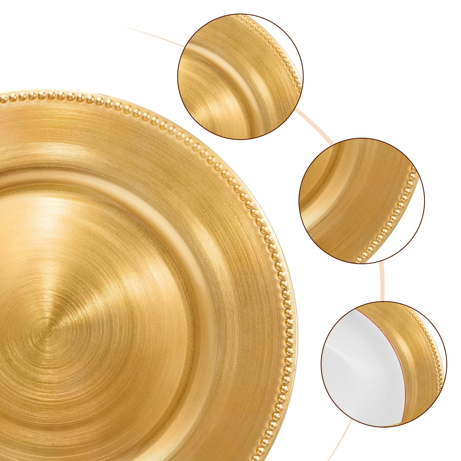 DaCakeWS wedding table decor with gold charger plates for a cohesive look