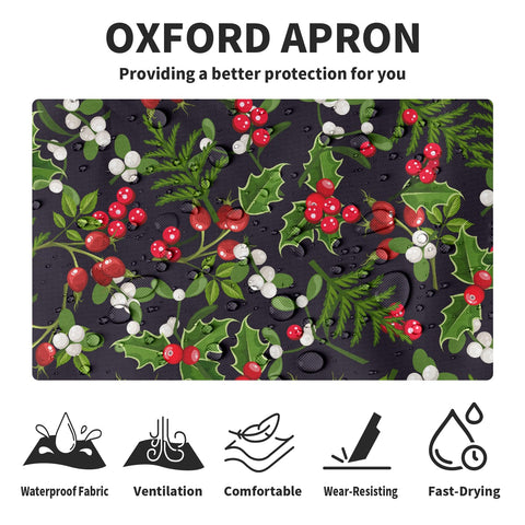 Dacawin apron with dual front pockets for utensils, phone, or recipes within reach.