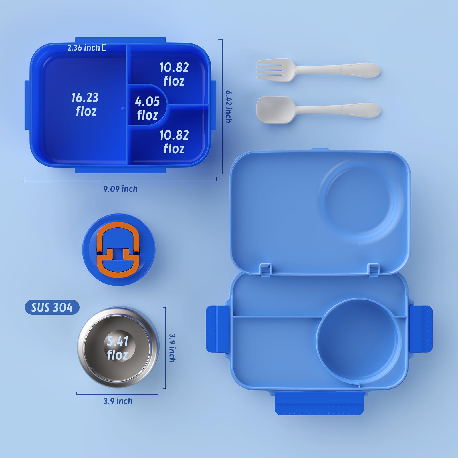 Kid-friendly easy-open handle for quick access to soup thermo