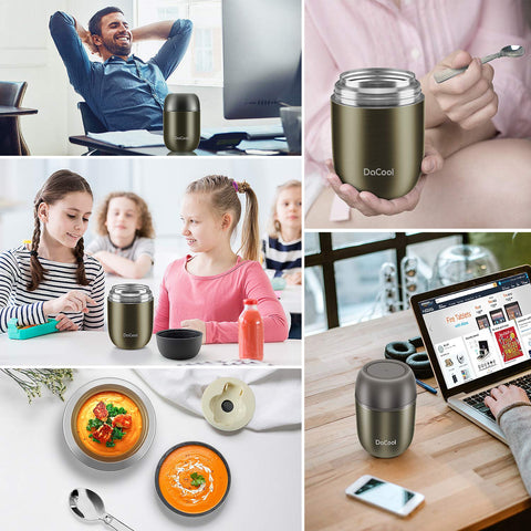 DaCool Double-lid leak-proof design for secure transport of meals