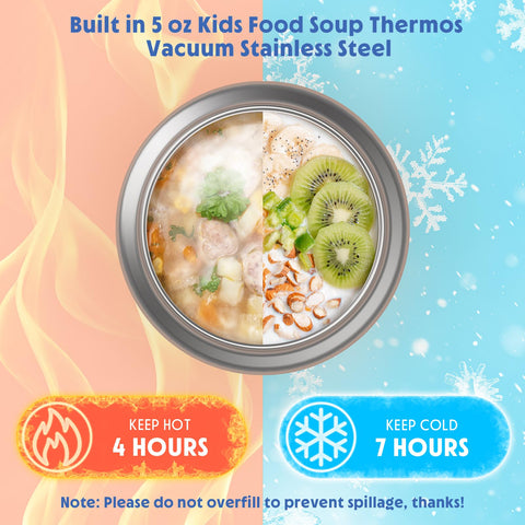 DaCool insulated 5 oz thermo jar keeps food warm during lunch