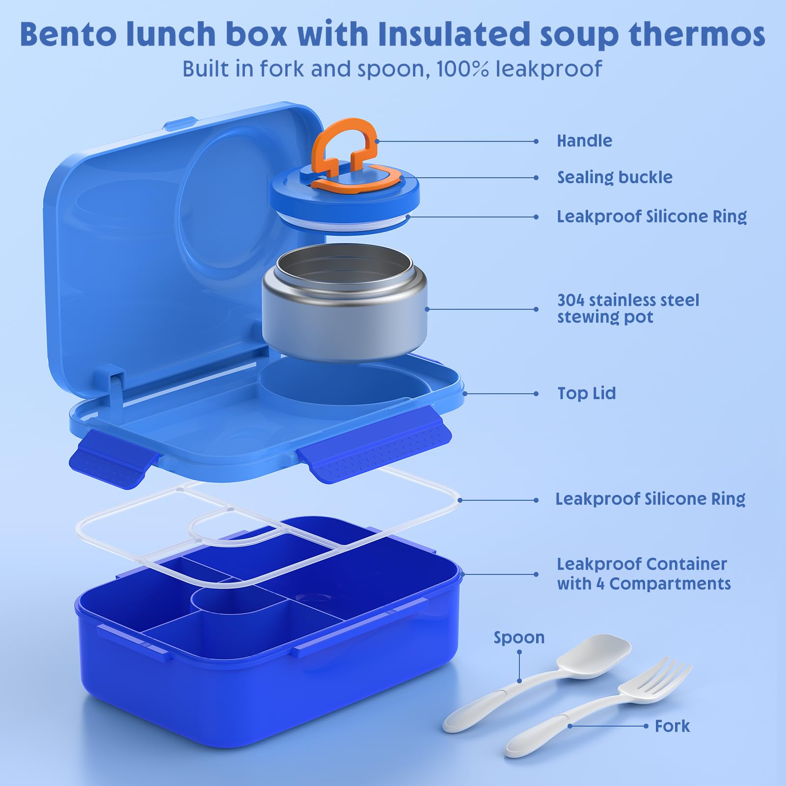 DaCool kids lunch box showing hot and cold 2-in-1 feature for outings
