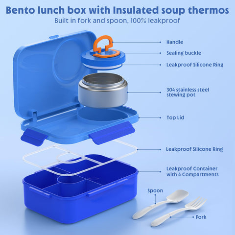 DaCool kids lunch box showing hot and cold 2-in-1 feature for outings