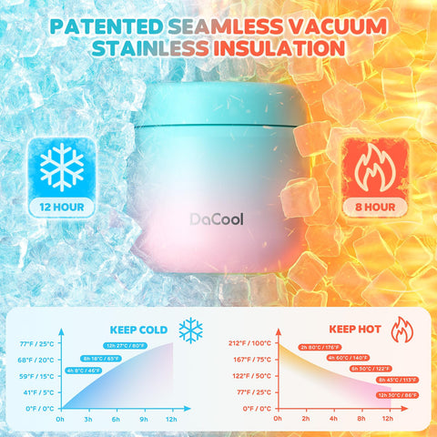 DaCool Kids Thermo BPA-free stainless steel keeps meals safe.