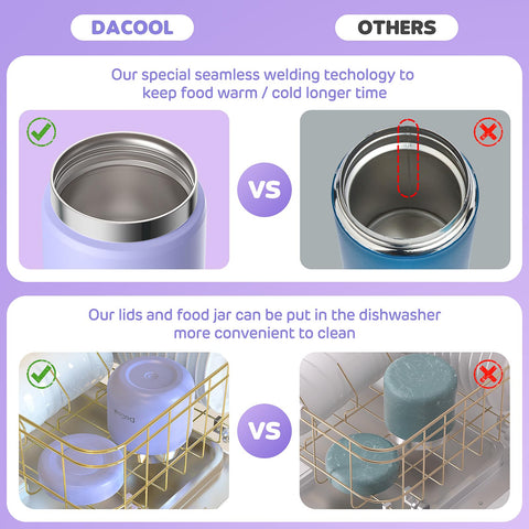 DaCool Kids Thermo preserves hot or cold meals for hours outdoors