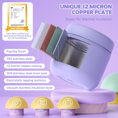 DaCool Kids Thermo in light purple adds cheerful school lunch option