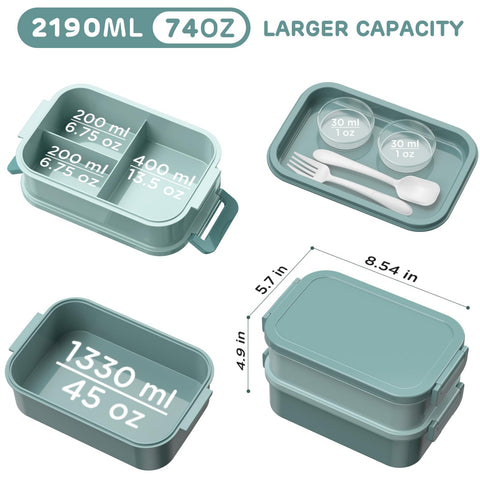 DaCool lunchbox includes a fork and spoon for on-the-go dining.