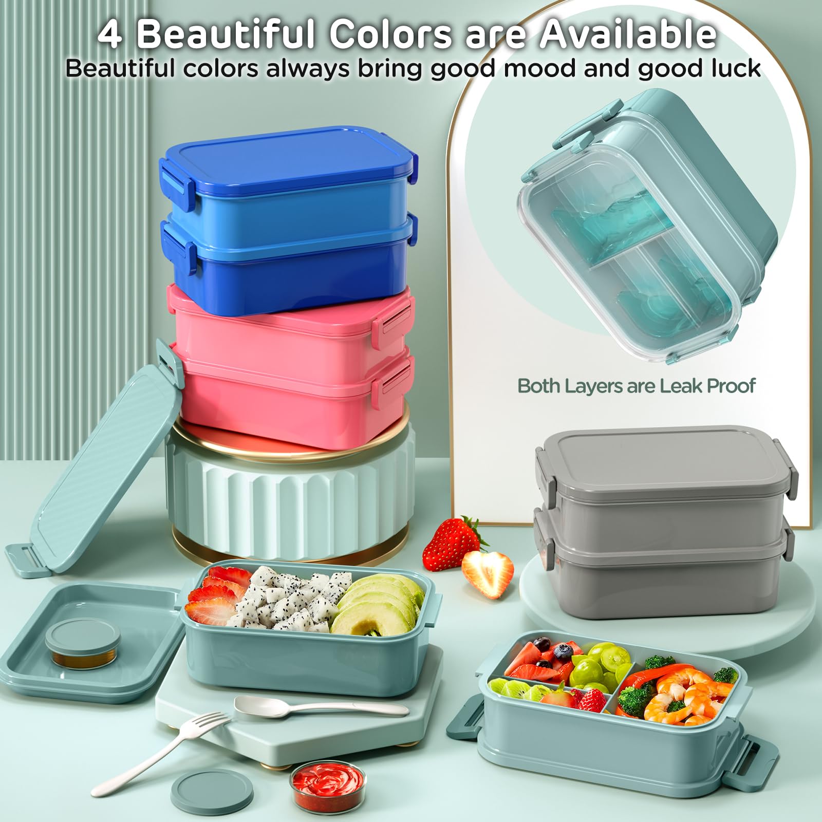 DaCool leakproof double-seal system protects foods and flavors on the go.