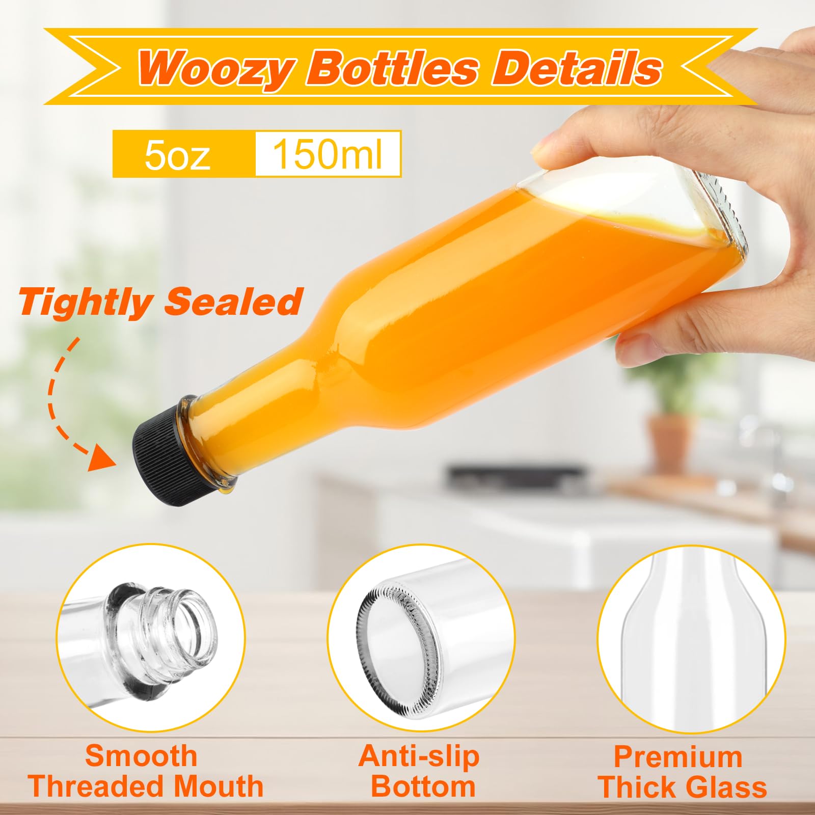 DADILL Woozy bottle shown with shrink capsule for tamper-resistant, professional presentation.
