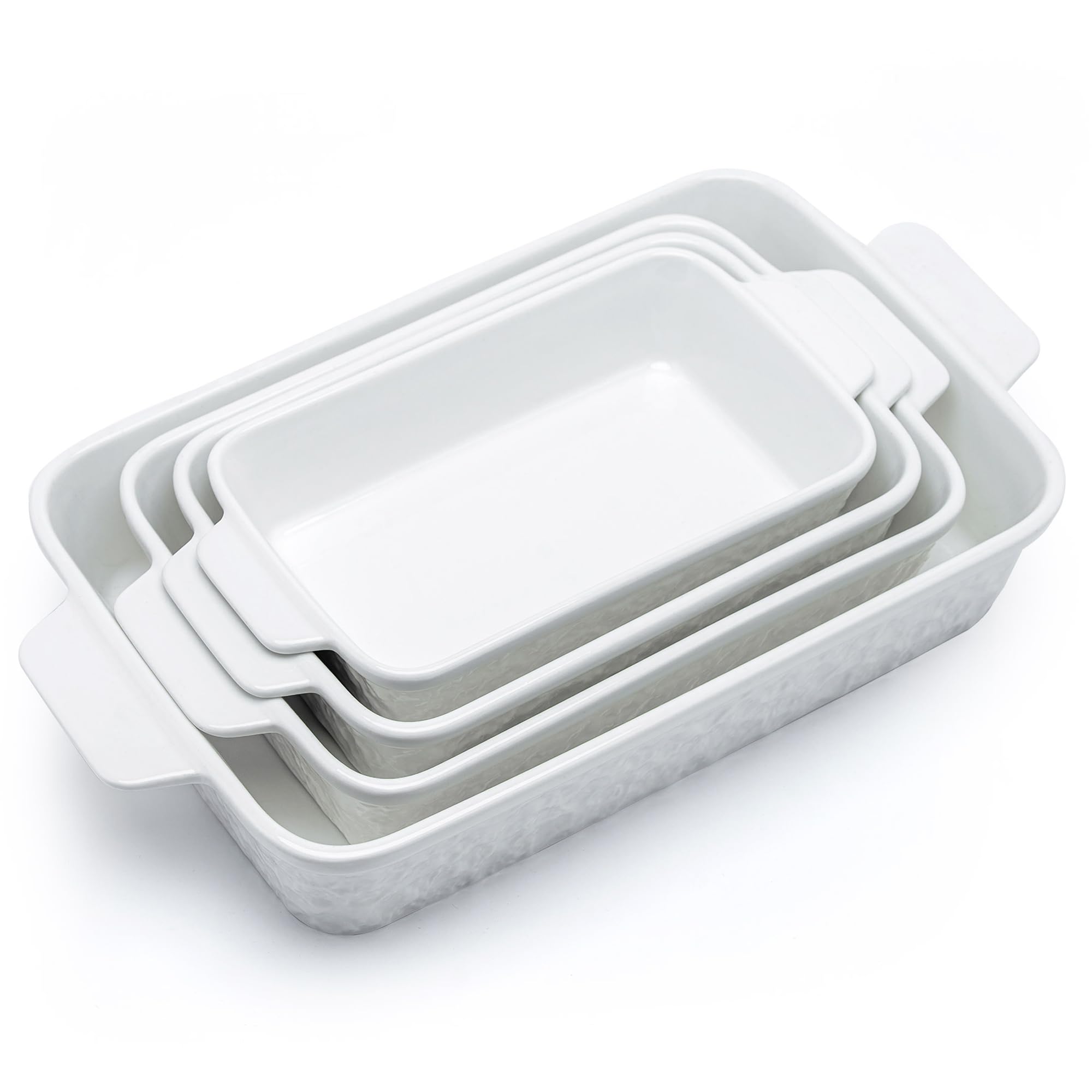 Dafuceramic casserole dishes four-size set front view for versatile family meals.