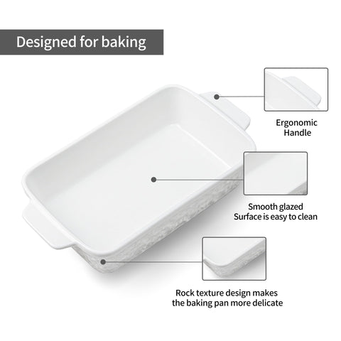 Dafuceramic casserole dishes stain-resistant glaze for effortless cleanup after meals.