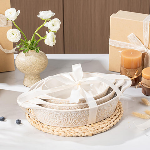 Dafuceramic bakeware makes a thoughtful housewarming gift.