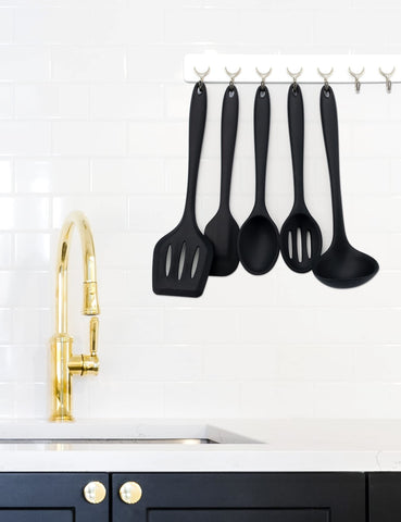 DAILY KISN heat-resistant silicone utensils up to 480°F for safe cooking