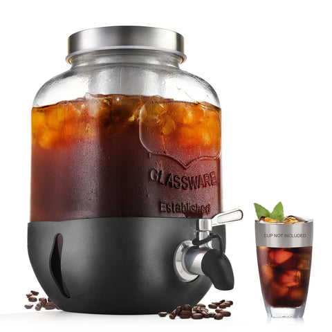 Dailybrew cold brew 1gal bottle with filter for smooth, rich coffee at home.